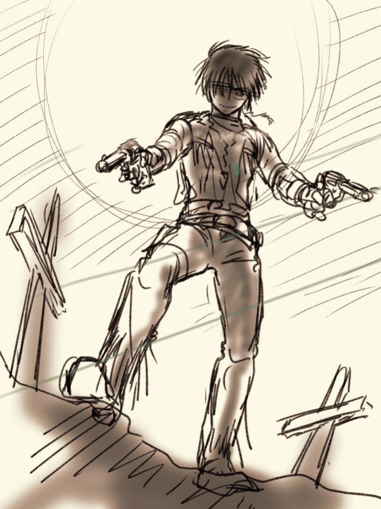 ラフ集 その9
アクションシーンのラフ😄
やっぱりこう言うシーンを描いているときはわっくわくしていたなー😆♪
色々落ち着いたら創作再開したいっす!🙌✨