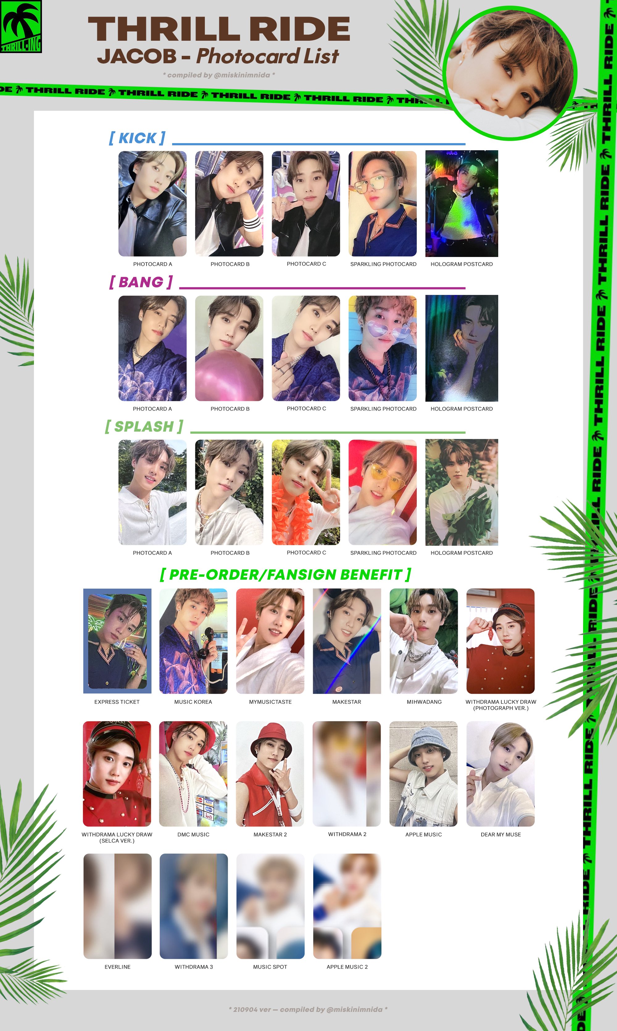 THE BOYZ サイン入りポラロイド　THRILL RIDE チェキ　ジュヨン THEBOYZ ヒョンジェ 直筆サイン入りポラロイド チェキ - メルカリ