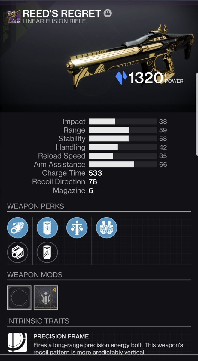 harriebetts's tweet photo. @Aztecross @YouTube I managed to save a trials bounty and got this roll, havnt tested it out yet tho https://t.co/qYIHy5pUgD