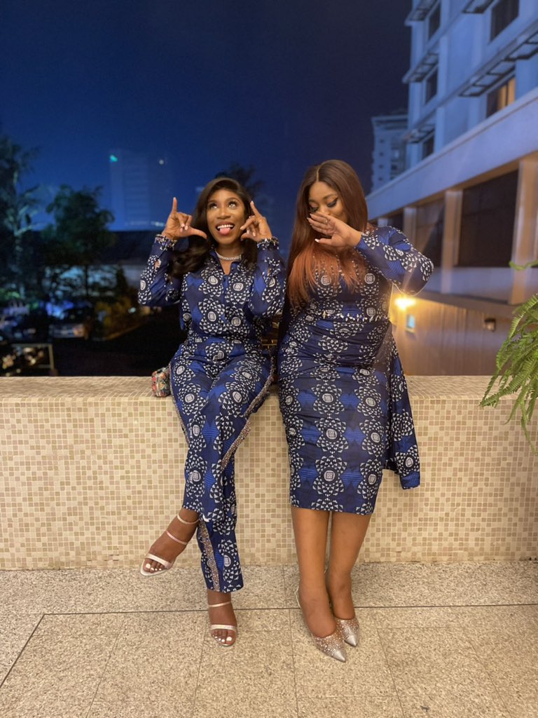 KaylahOniwo's tweet photo. Out with my sister @fifilouvip to celebrate @TiwaSavage dad last night 💙 . #savyteko
.
•
💫💫 https://t.co/2QX3V4D5yP