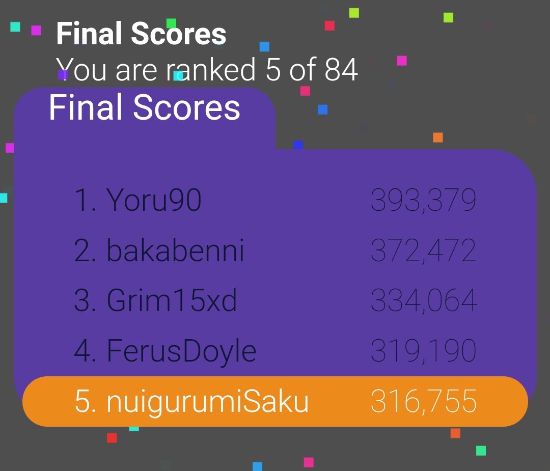 nuigurumiSaku's tweet image. SOB PLATZ 5 #Conline21