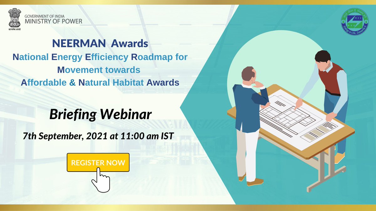 AwardsNeerman's tweet photo. We are pleased to invite you to the webinar to introduce BEE's @AwardsNeerman on 7th September 2021 at 11 a.m.

We are looking forward to your presence at the webinar.
Register at https://t.co/tXlGC9A3t1.

#BEEP #SDC #thermalcomfortforall https://t.co/1FhiAH5POF