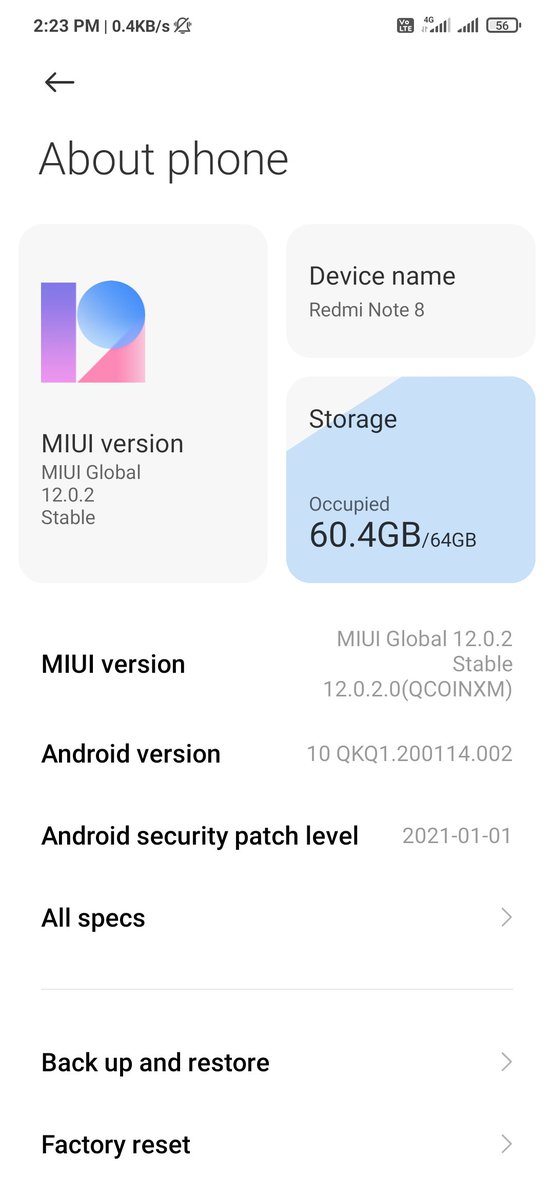 yabhishekhd's tweet photo. I think #Xiaomi forgot that they also launched Redmi Note 8 in India.

Redmi note 8 Indian variant didn't got any update from last 9 months. https://t.co/WaDPTh4iNE