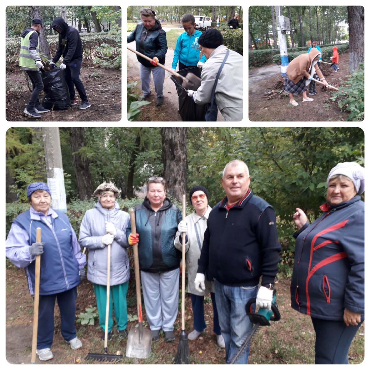 04.09.21г. Жители ТОС на городском субботнике в сквере Менделеева.