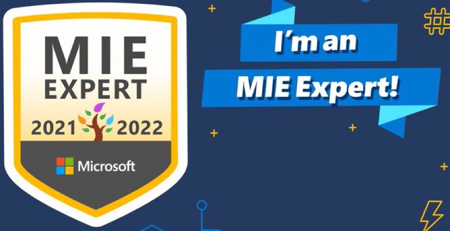 Wow! So proud that after 18 months of an incredible amount of hard work and digital transformation @cornerstonecofe have become a Microsoft Showcase School AND not forgetting a little bit of personal success too with becoming an MIE Expert 👏👏⭐️ #MIEExpert #ShowcaseSchool