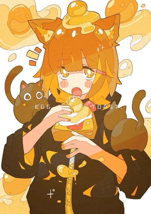 ねことエッグトースト🍳 