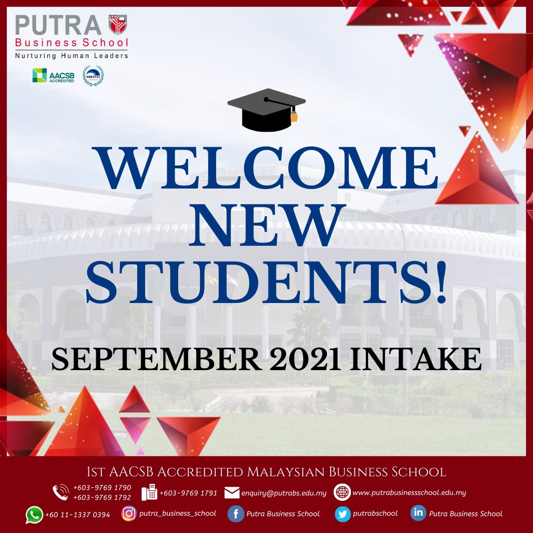 putraBschool's tweet photo. Welcome to all our new students joining the Thesis and Non-Thesis Programmes for the September 2021 Intake! #University #virtualorientation #Malaysia #MBA #MSc #PhD #Postgraduatecertificate #research https://t.co/L4tjB0Lv2W