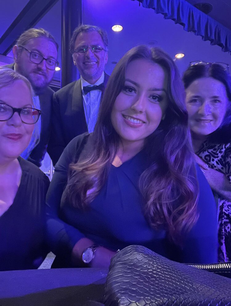 CRDCNewcastle's tweet photo. The team are back from the @HSJ_Awards. Unfortunately we didnโt win the Digital Clinical Transformation Award but we were delighted to have been finalists & recognised for the work carried out on the RELIEVE trial. Thank you to all who sent messages of support #HSJvalue #TeamPRC https://t.co/7S2EfMH74h