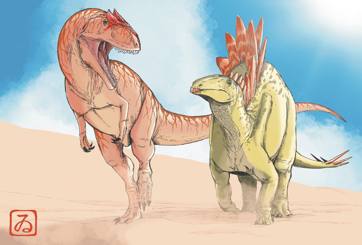 no humans desert dinosaur sharp teeth sky teeth blue sky  illustration images