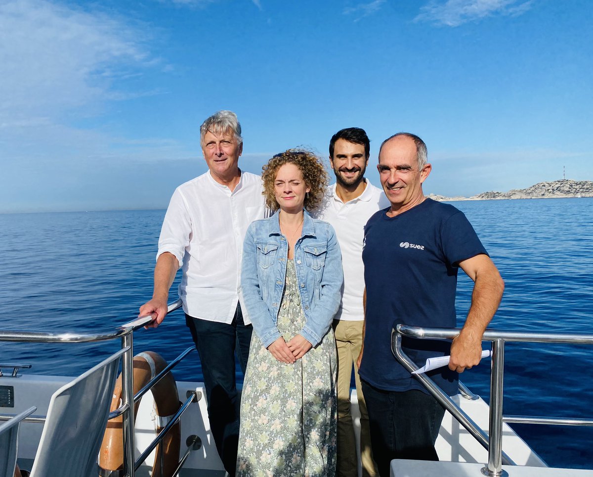 QuentinMatton's tweet photo. Sur Hélios, un navire à propulsion hybride, dans les Calanques de #Marseille ! 
J’y présente notre escape game #biodiversite @GAddiction06, Coup de cœur @suezFR. 
Ensemble, engagés et plus forts pour préserver notre capital naturel !  #IUCNcongress https://t.co/LXCcTvDVy1