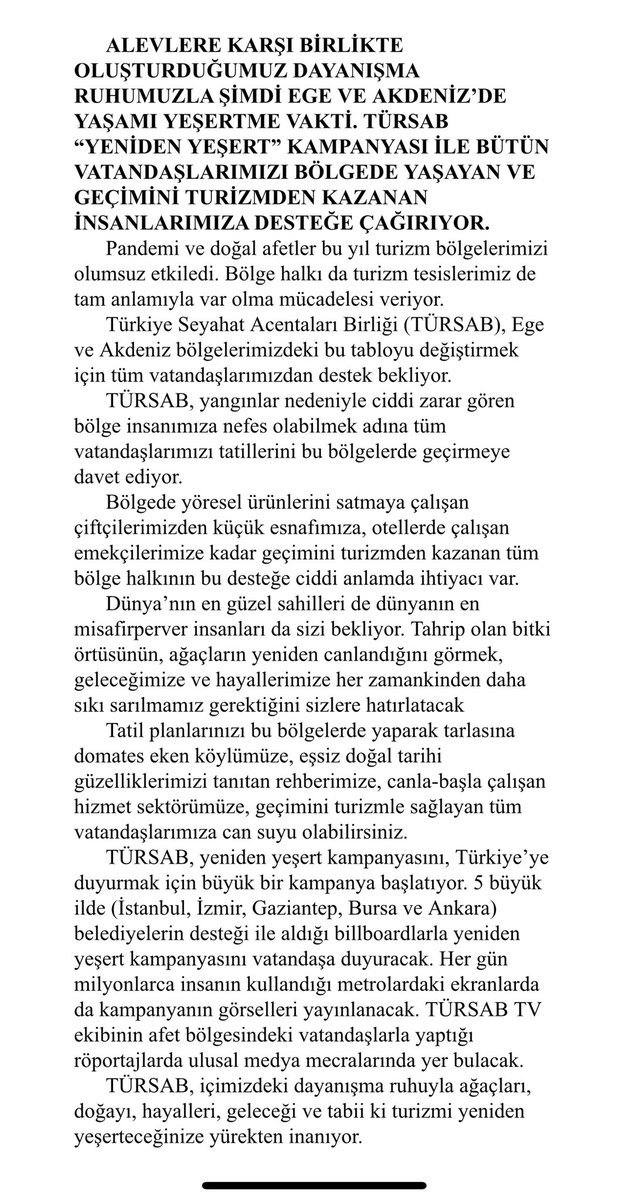 fatihportakal's tweet photo. Lütfen 1 dk ayırıp okuyunuz. Belki aklınızda olup da yapmak istediğiniz bir şeydir. #YenidenYeşert @tursaborgtr https://t.co/dorwBeXyoF