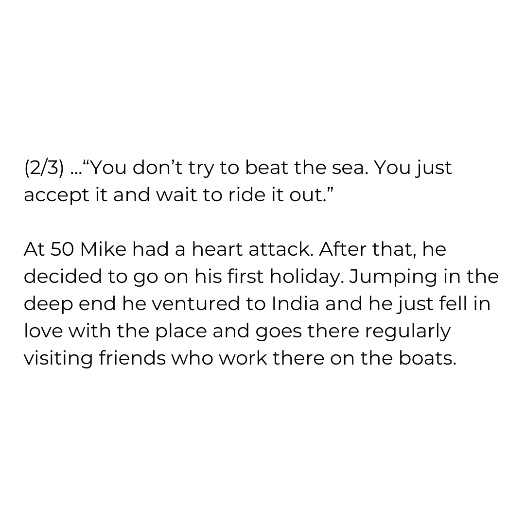 (2/3) #TheirTime Mike's story:
When Mike was 23 he got his first trawling boat. He worked fishing a ten-day fortnight in all weathers and conditions. The hurricanes and waves washing over the boat never phased him too much...

<a href="/LauraPagePhoto/">LauraPagePhotography</a>
 #STOPageism hubs.ly/H0Tlfs90