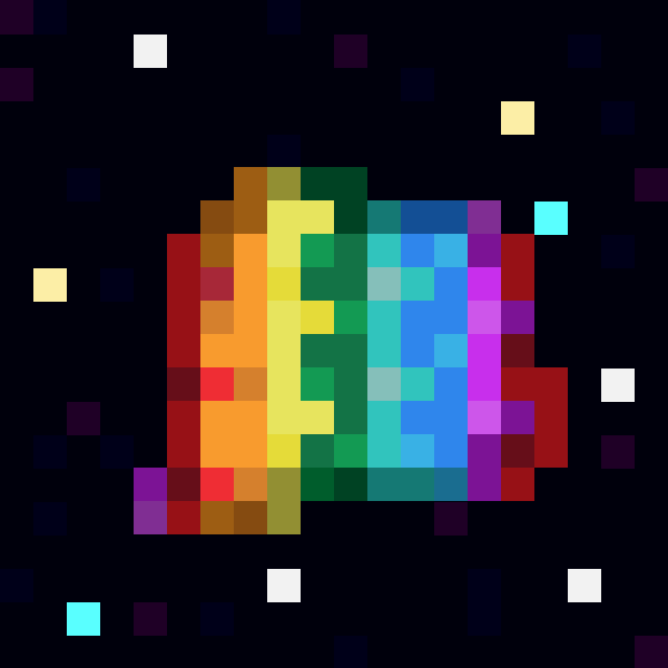 pebblenft's tweet photo. A beautiful Space Rainbow $pebble was just minted, congrats to the minter! https://t.co/0iwGCyvIXW