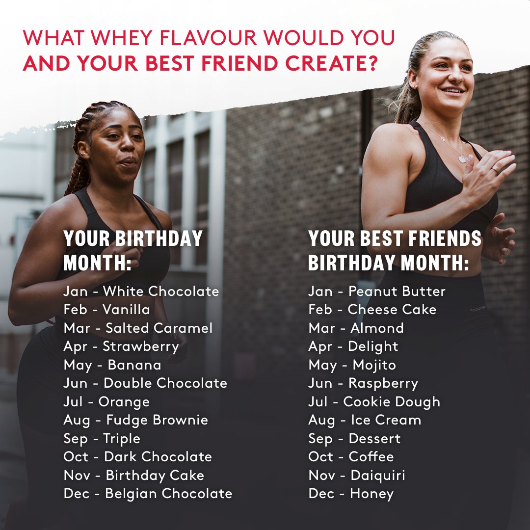 PhDNutritionUK's tweet image. Tag your your best friend and your new whey flavour! 👭 

#PerformSmart