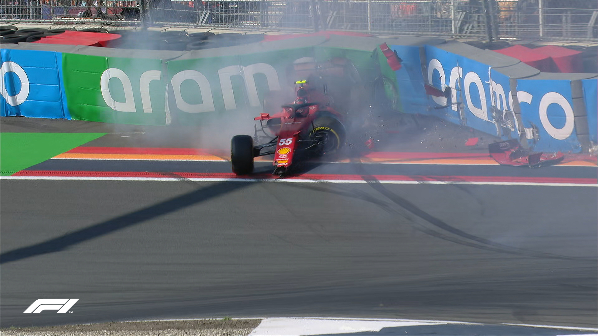 Carlos Sainz rozbija bolid w trakcie FP3 przed GP Holandii