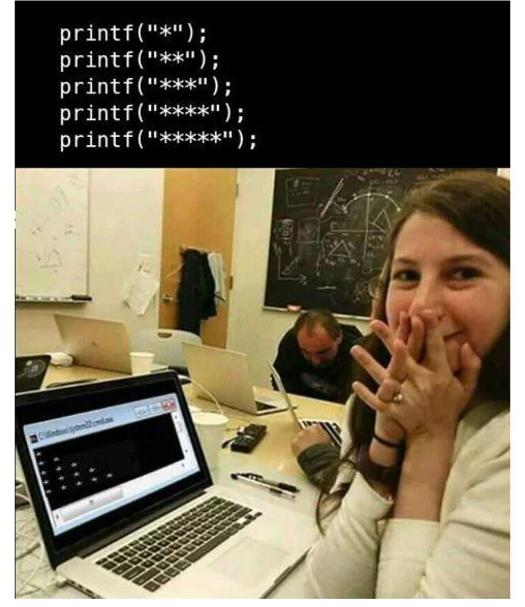 Easiest way to print stars..😂🤣
#programming 
#programmer
