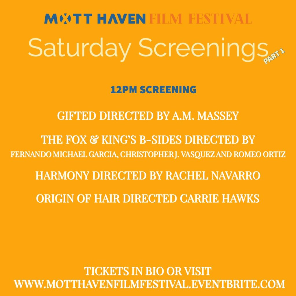 MottHavenFF's tweet photo. Join us October 9th &amp;10th as we screen 23 independent films @kreate_hub visit https://t.co/ZJcJTyk9Ri for tickets! In-Person and Virtual options available #thebronx #motthaven #FilmFestival #october2021 https://t.co/uINPfAAaUU