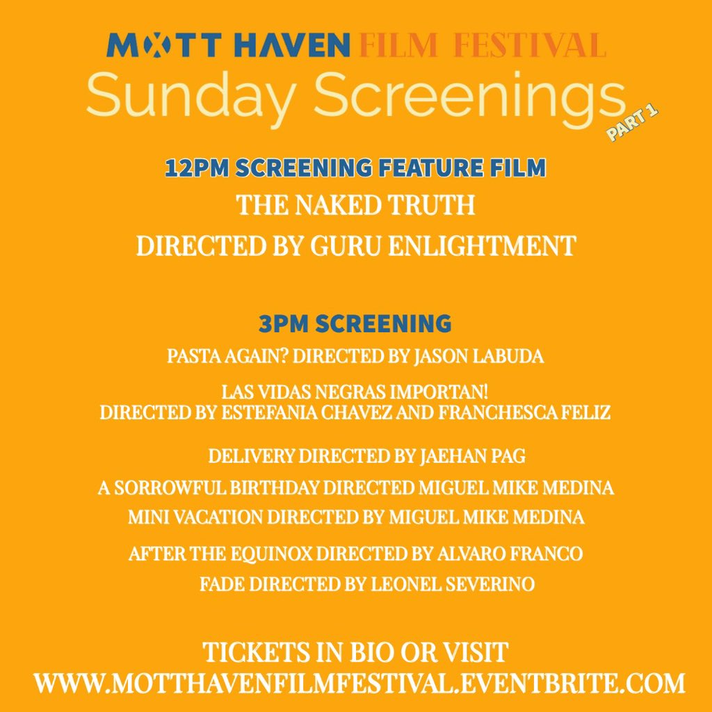 MottHavenFF's tweet photo. Join us October 9th &amp;10th as we screen 23 independent films @kreate_hub visit https://t.co/ZJcJTyk9Ri for tickets! In-Person and Virtual options available #thebronx #motthaven #FilmFestival #october2021 https://t.co/uINPfAAaUU