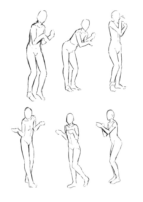 #今日の模写 ずっと椅子に座ってるので肩甲骨がガチガチに硬い 