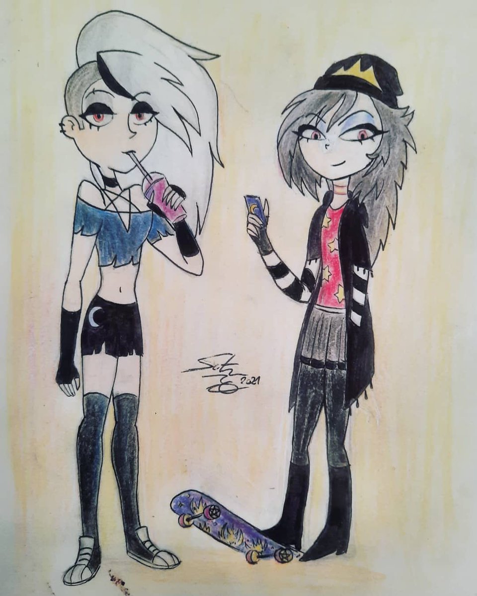 Saturn_3003's tweet photo. Loona and Octavia in human and genderbend version
#HelluvaBoss #Loona #Octavia #helluvabossLoona  #human Loona #helluvabossOctavia #humanOctavia #helluvabosshuman #helluvabossgenderbend #HelluvaBossFanart #vivziepop #gothfriends #myart #drawing #traditionalart https://t.co/5RJm2wzBV1