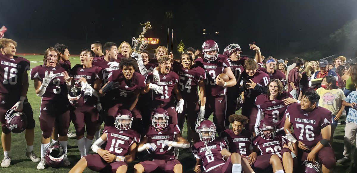 TheVistaPress's tweet photo. Congrats to @FootballRBVHS  for their win against @VHSPanthers for the City Championship last night. The trophy is sponsored by The Pride of Vista Lions club. https://t.co/qfWA5xjytl