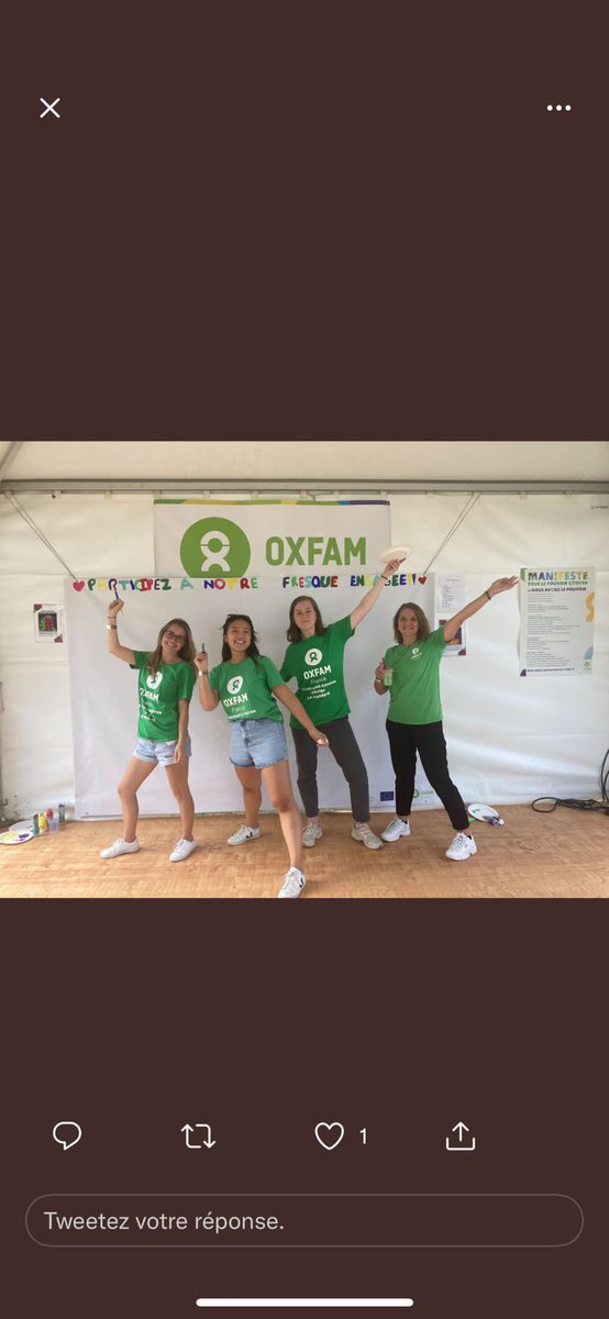 LouisePR_'s tweet photo. 💚 Ce week-end, on est au @Vyv_Festival avec @oxfamfrance ! 

Et on y fait quoi ? 👀 On informe, on sensibilise et on motive à agir les festivalier.e.s qu’on rencontre sur la justice climatique et de genre ! 🌍✊🏼

Fresque artistique 🎨 quizz et photobooth solidaire au programme ! https://t.co/YQ5ruhsFi4