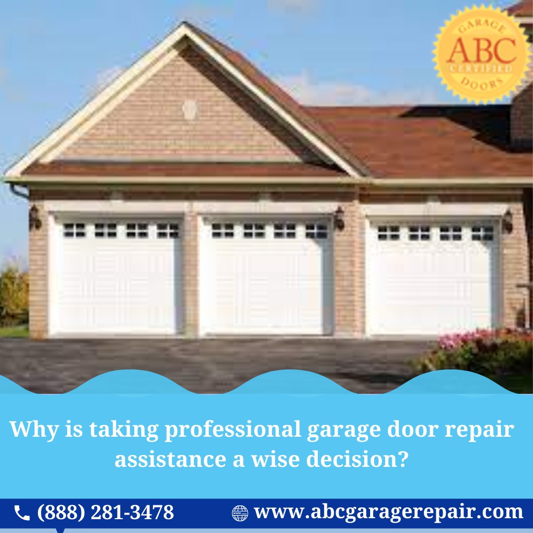 Why is taking professional garage door repair assistance a wise decision? Read the blog to know 👇
abcgaragerepaironline.wordpress.com/2021/08/09/why… 

#garagedoor #garagedoorrepair #garagedoorservices #professional #professionalrepair #garagedoorinstallation #usa