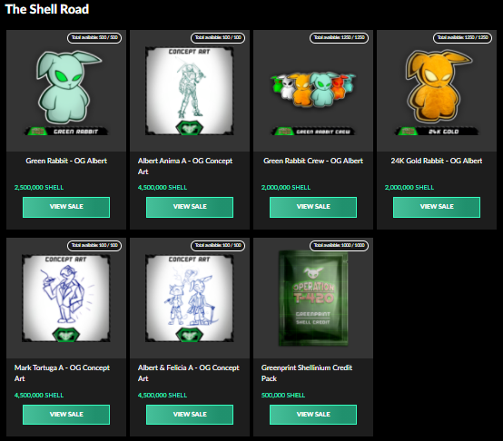 GreenRabbitGame's tweet photo. What are you planning to buy today from #GreenRabbit's #TheShellRoad?
More items will be constantly added on a regular basis.
https://t.co/MWKIZKA30L
#Shellinium #WAXP @WAX_io #Greenprint #AnimaArmor #UltraAnima #PlayToEarn #Play2Earn #P2E #P2Egaming #NFTs #LFG #NSD #FTH #vIRL https://t.co/uZroDW5nKz