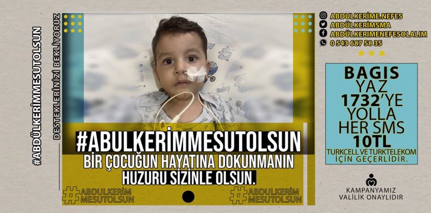 Mesut ile Fenerbahçeliler Mesut oldu.
Sıra Abdulkerimde.

#AbdulkerimMesutOlsun  bir çocuğun hayatına dokunmanın huzuru sizinle olsun.

📢Tag'la ilgili tweet atıp @MesutOzil1088 etiketlemeniz çok faydalı olacak.📢

Başta @MesutOzil1088 olmak üzere, herkesin desteğini bekliyoruz.