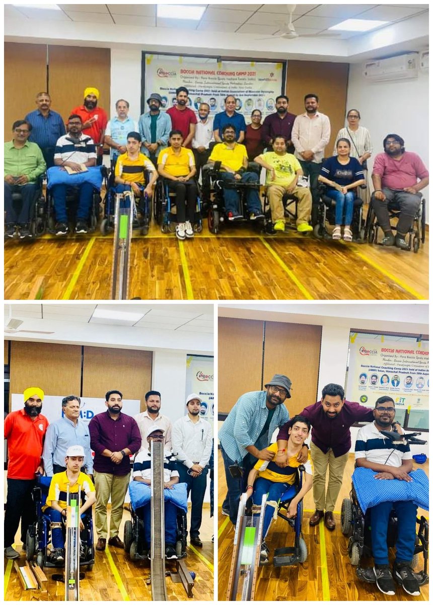 RamandeepJaito's tweet photo. Successful completion of seven-day BOCCIA National Coaching Camp 2021 in Solan
Dr.Ramandeep Singh (Joint Secretary para BOCCIA welfare society INDIA)
@bocciaindia @ArvindKejriwal @SheenaokaWoman @Dhaliwalablu @BISFed https://t.co/hDwg8QNKh7