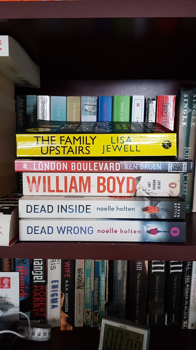 Which to read next?
#lisajewell #kenbruen #williamboyd  #noelleholten