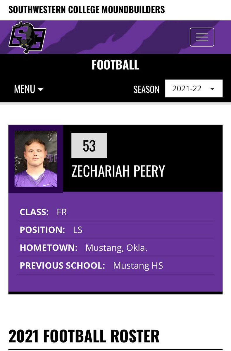 Today’s the day!! We get to go cheer on Zechariah for his first college game!! Let’s go Moundbuilders!! 💜🏈🖤 #moundbuilders #southwesterncollege
