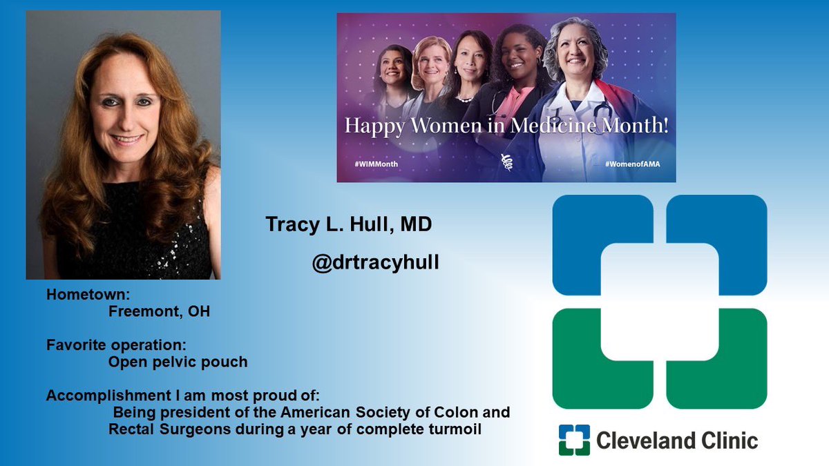 @ClevelandClinic @drtracyhull celebrating #WomenInMedicine- surgeon, leader, mentor!
