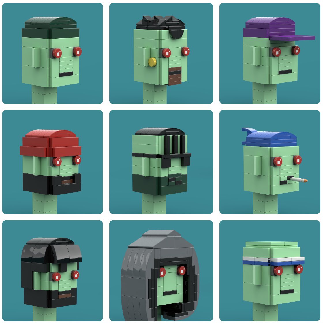 brickheadpunks's tweet photo. Only 11 Zombie Brickhead Punks now remain π§ββοΈβ¬οΈβ¬οΈβ¬οΈ
https://t.co/Scd6koWWtT
#brickheadpunks #nftart #NFTshill https://t.co/vSXBJk0aUZ