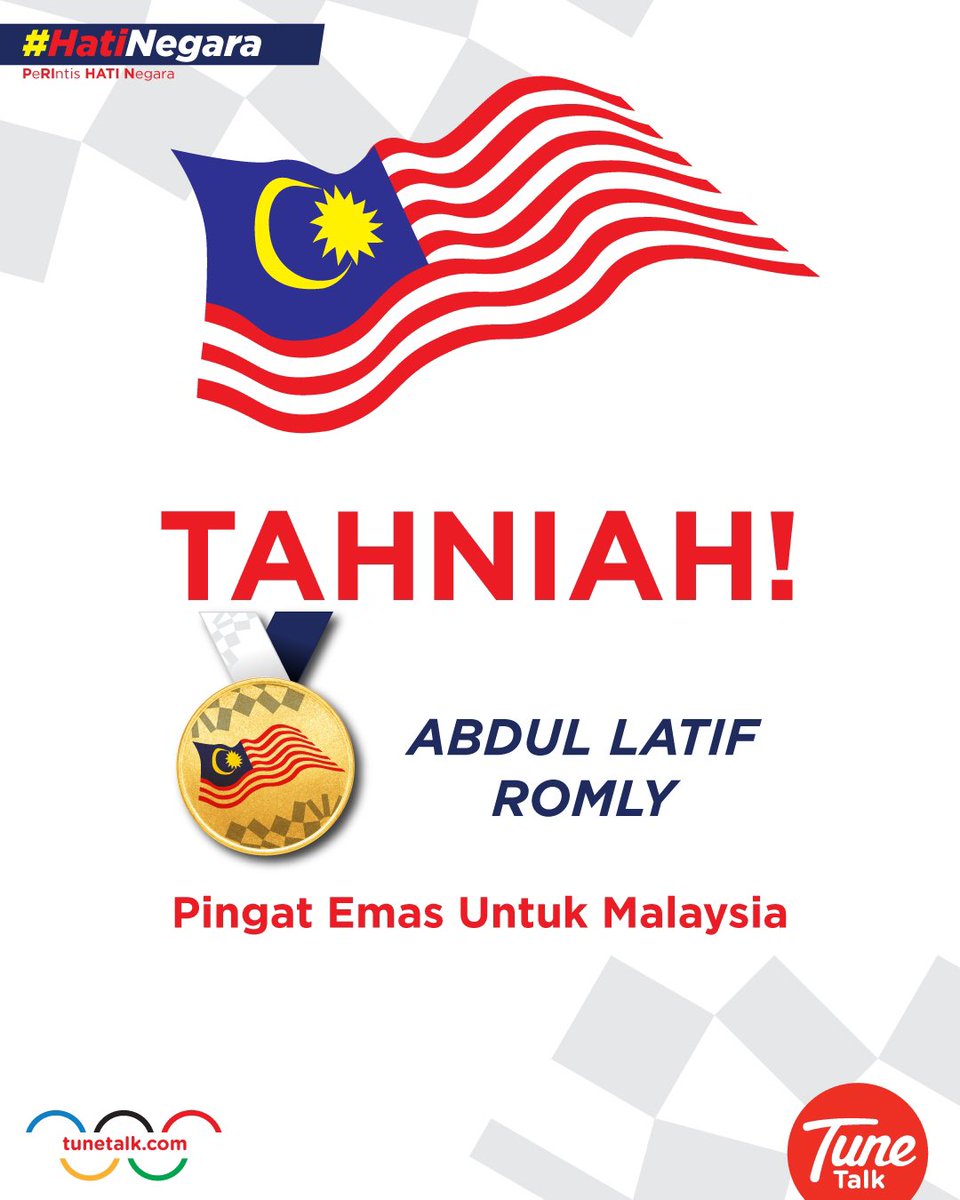 TuneTalk's tweet photo. PINGAT EMAS TERBANG KE TANGAN LATIF ROMLY, EMAS KE-3 UNTUK MALAYSIA! #GOLD 🇲🇾 

Latif mencatatkan lompatan sejauh  7.45m dalam acara Long Jump T20. 

Tahniah dan terima kasih Latif! 

#Paralympics 
#KamiLuarBiasa 
#HatiNegara
#MalaysiaBersama
#DemiMalaysia https://t.co/lE57mV780P