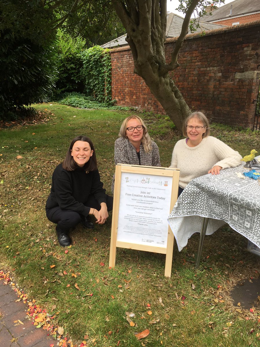 BiddyWhatmough's tweet photo. Fab day first at #BartonLibrary with volunteers, @DCeramics and @birtles_charlie and now at annual #TeddyFest @StaffsLibraries @bnvvolunteers @BurtonAlbionCT @socialhub111 #CraftingCommunities @ace_national and I even have a ceramic Teddy inspired by yours truly! https://t.co/Lu60OlfZtX
