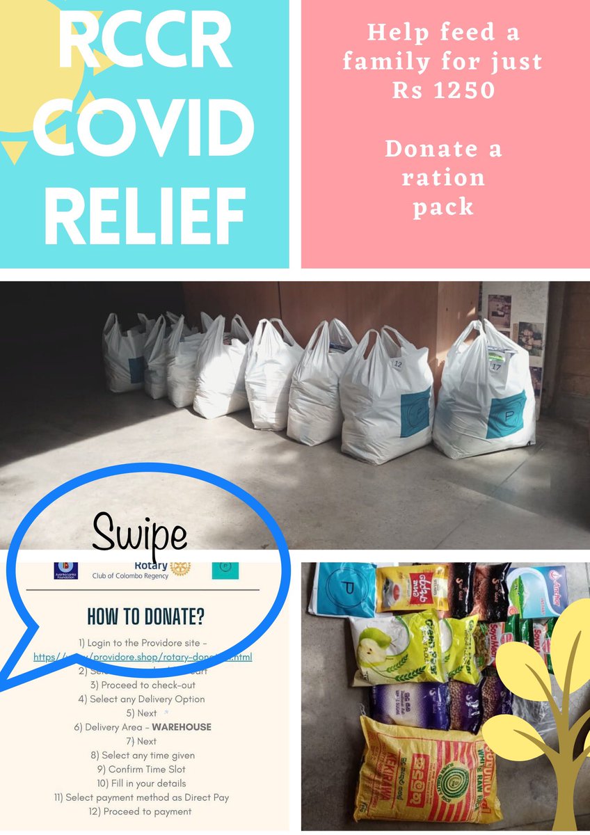 CMB_Regency's tweet image. _Hunger is real for many around us today. _
#RCCR with #Avankalanka and in collaboration with #Providoreshop provide ration packs consisting of daily essentials.  

- Login to https//www/providore.shop/rotary-donation.html  ,compassion and generosity is the need of the hour!