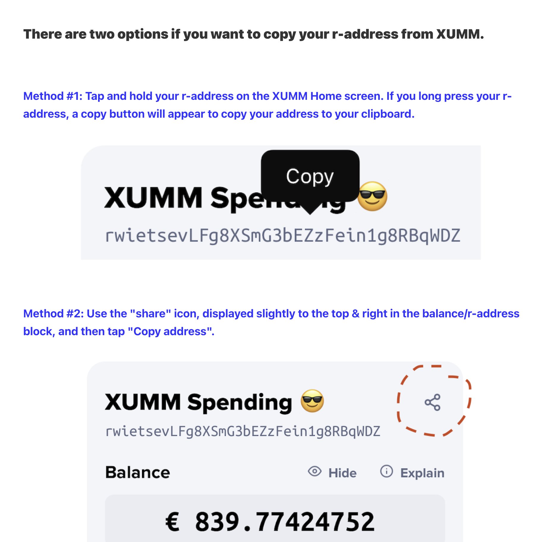 Xumm Support On Twitter New Faq Article How To Copy Your Xrp Ledger Account Wallet R Address Spoiler It S Not The Request Button That S To Generate A Request Link For Other Xumm Users Xumm Support On Twitter New Faq Article How To Copy Your Xrp Ledger Account Wallet R Address Spoiler It S Not The Request Button That S To Generate A Request Link For Other Xumm Users