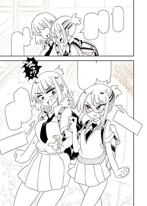 一次創作のペン入れ中です 