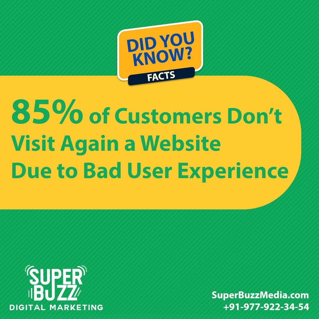 superbuzzmedia's tweet photo. Hey! Did You Know that 85% of customers won't come back to your site if they had bad user experience. Focus on how customers want your website
#DidYouKnow #didyouknowfacts #didyouknowfacts #seo #seoservices #seoexpert #website #websitedevelopment #websitedesigner #websitedesign https://t.co/nhSkaLeNHO