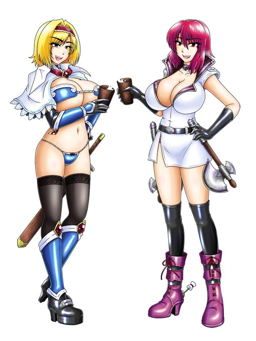 「アリスクエスト!」ファンタジー世界の雷鼓さんは、ドラムスティック型バトルアックス×2 