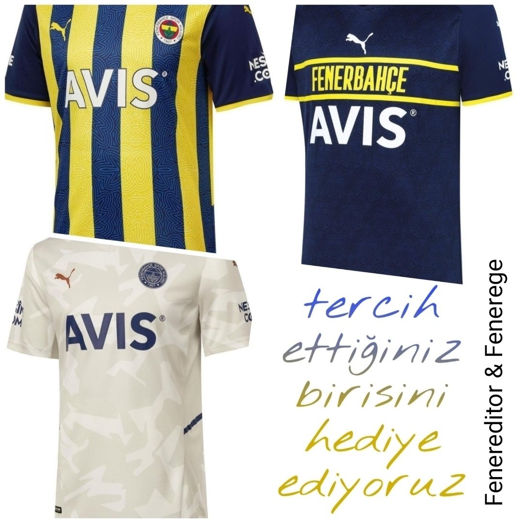 🎁HEDİYE ETKİNLİĞİ🎁
1 takipçimize yeni sezon formalarımızdan, tercih ettiğiniz birisini hediye ediyoruz..

👉KOŞULLAR;
☑️ Twite RT-FAV at
☑️ @feneregecom hesabını takip et

📅 Çekiliş tarihi: 10.09.21