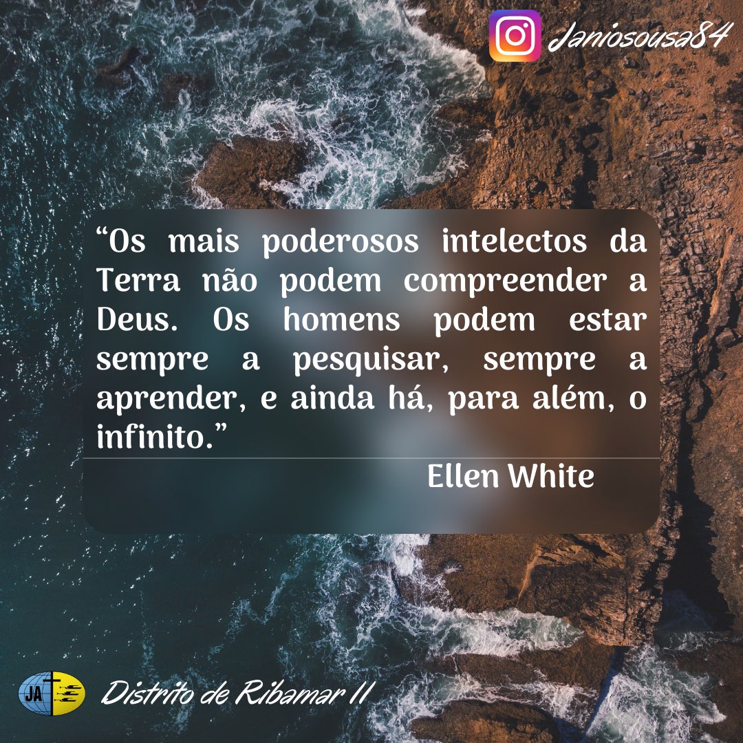 Não questionar a grandiosidade de Deus já é um avanço extraordinário da humanidade!