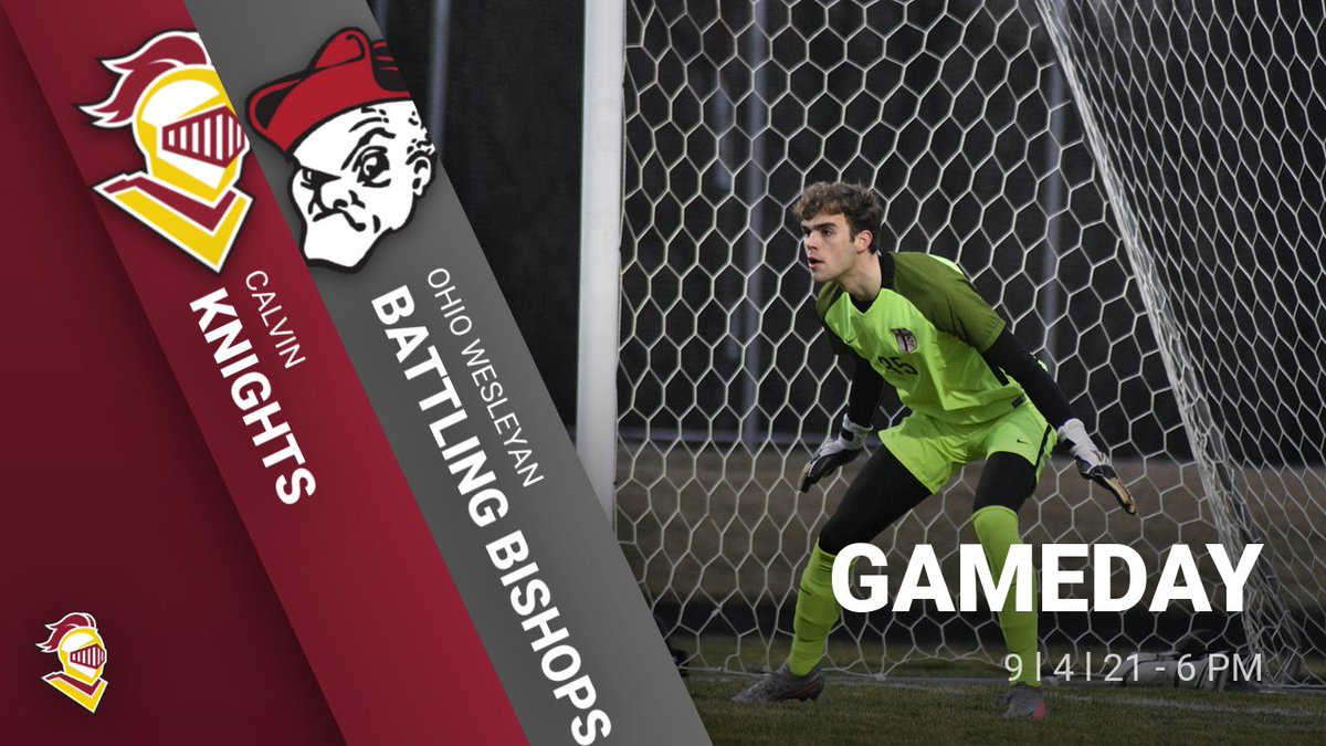 CalvinKnights's tweet photo. It's Game Day for @CalvinMSoccer as the Knights host Ohio Wesleyan University at 6 p.m. this evening at Zuidema Field! #GoCalvin https://t.co/6hFHw1tqGn