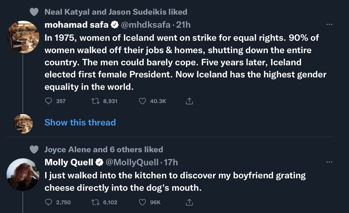 back to back in my timeline - needed to smile being up this early worried if the pup is really sick or if he is also feeling some pandemic stress/malaise