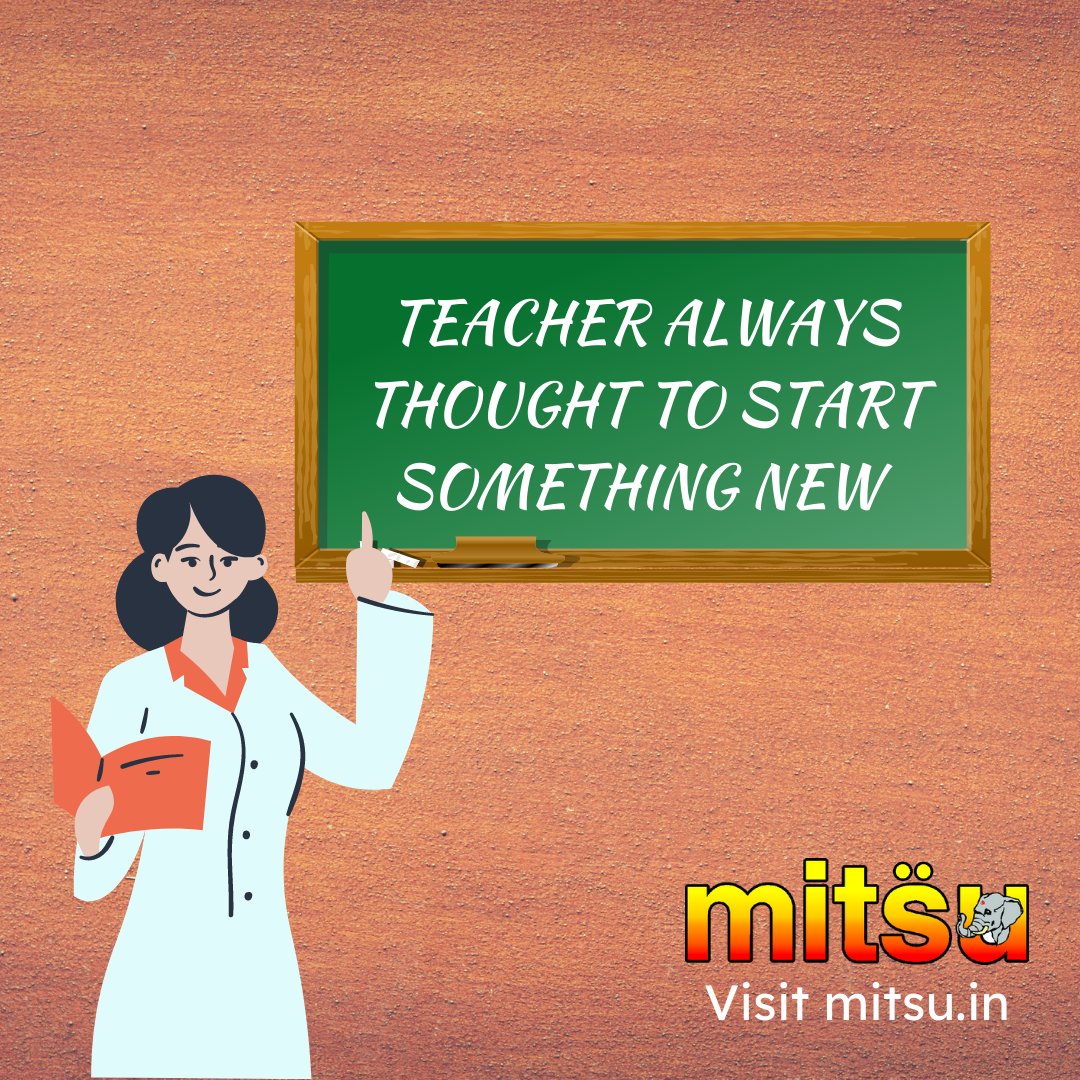 And suddenly you just know it's time to start
something new and trust the magic of beginnings. This
teacher's day start your business online with mitsu.in
and make your business global. Buy .in domain name
just for Rs 379/- #teachers #teacherday #mitsu