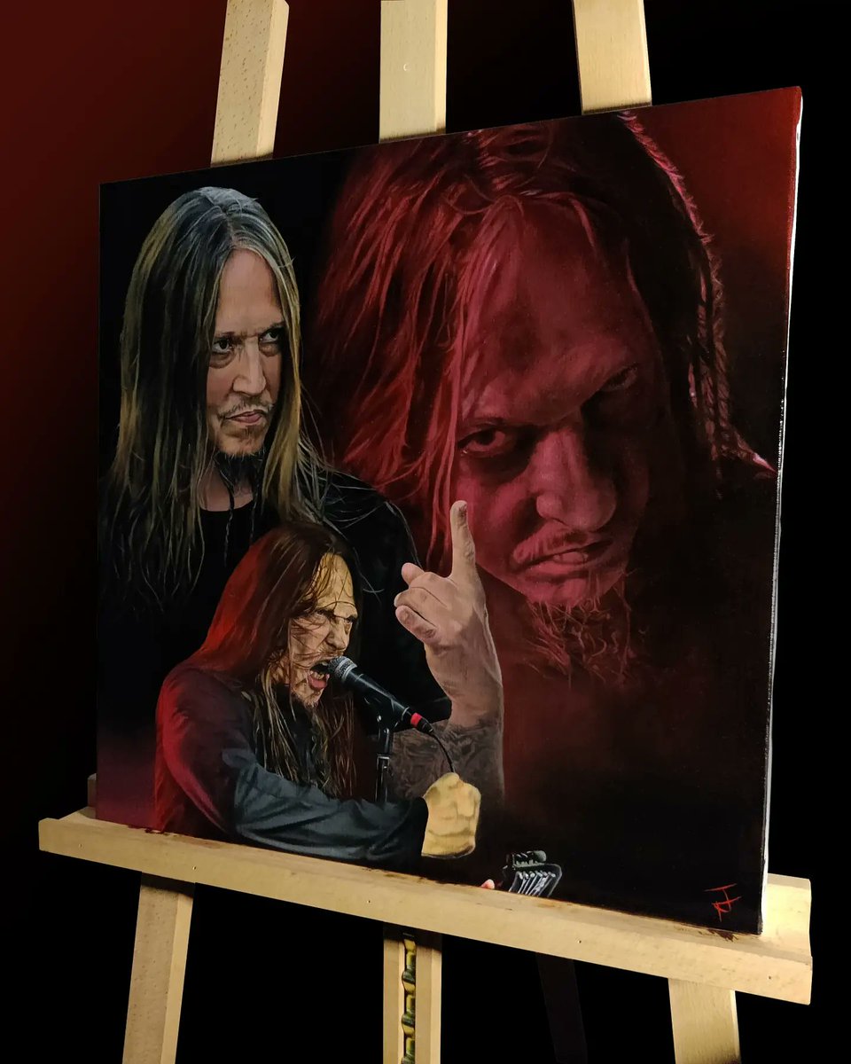 Ma peinture à l'huile est terminée !
120h de travail pour cette composition de Peter Tägtgren

RT et Fav appréciés ! 😊