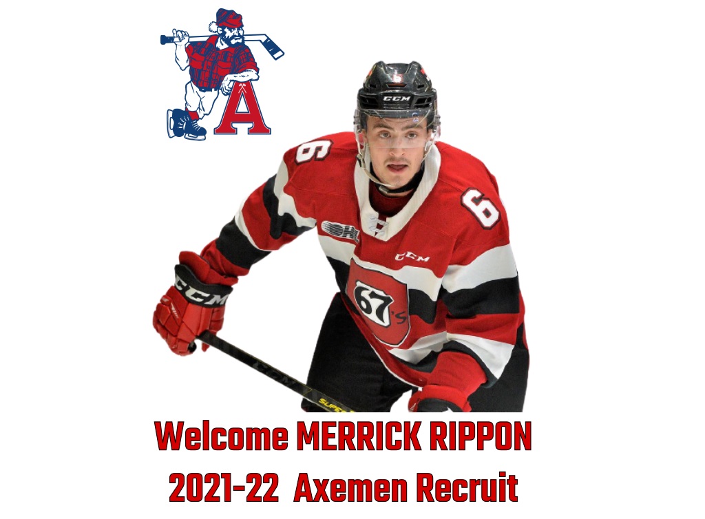 📢🅰️The Acadia Axemen are proud to welcome defenceman Merrick Rippon to the hockey program! Merrick played junior in the OHL, mostly with <a href="/Ottawa67sHockey/">Ottawa 67’s</a> . Welcome to Wolfville Merrick! 🅰️📢

Learn more about the recruit &amp; hear from Coach Burns here: acadiaaxemenhockey.com/rippon-commits…
