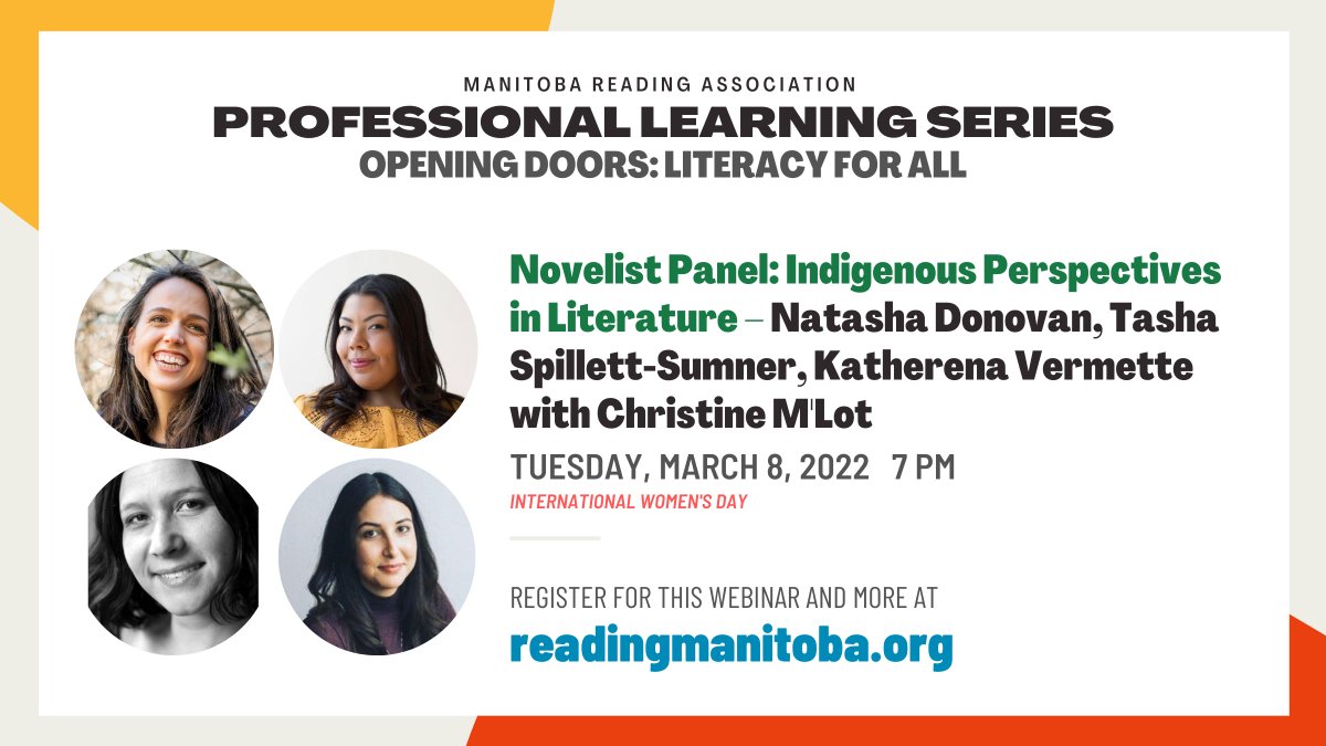Contest time: Retweet and like for the chance to win a copy of a book of your choice by Natasha Donovan, Tasha Spillett-Sumner, or Katherena Vermette. 

These writers will present at the Novelist Panel for our Opening Doors Professional Learning Series.