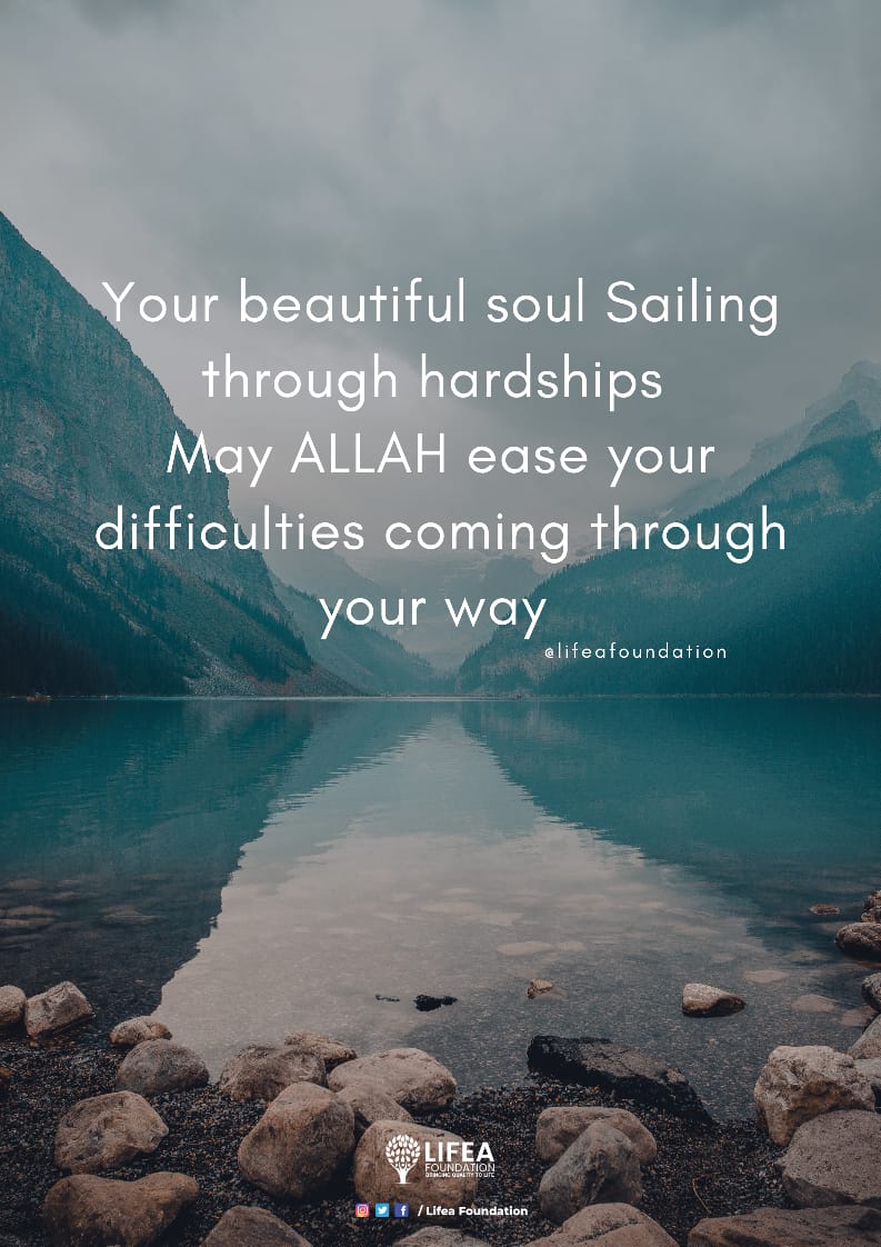 LifeaFoundation's tweet photo. There is always ease along with hardship, be strong and face the hardship of your life, every dark night has to be ended with the beginning of the day 🌞🌷
#lifeafoundation #havefaith #bemotivated #bepositive #pray https://t.co/RZ45zEolnv